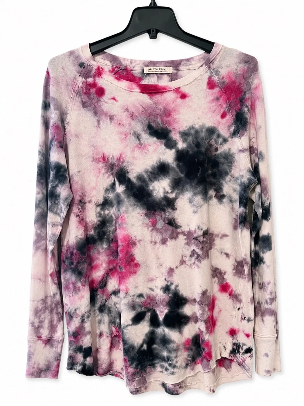 Free People Washed Arden Tie Dye Tee Size Small